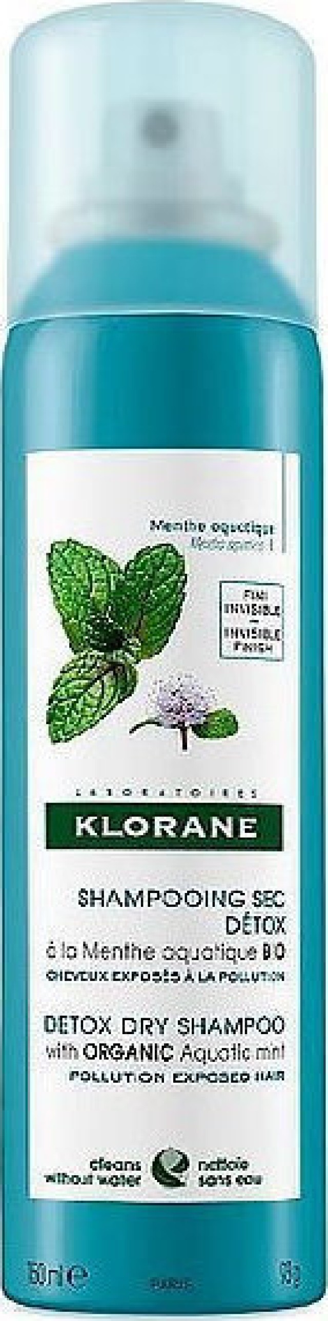 Klorane Klorane Detox Dry Shampoo Ξηρό Σαμπουάν με Υδάτινη Μέντα 150ml