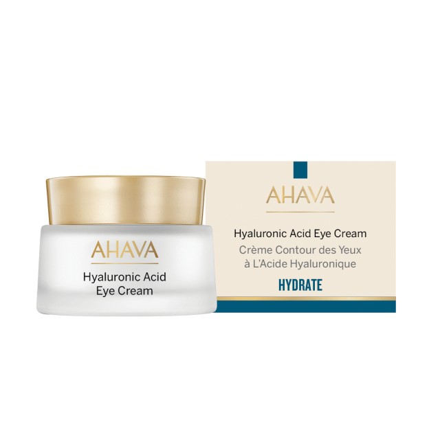 Ahava Hyaluronic Acid Ενυδατική Κρέμα Ματιών για Λάμψη με Υαλουρονικό Οξύ 15ml