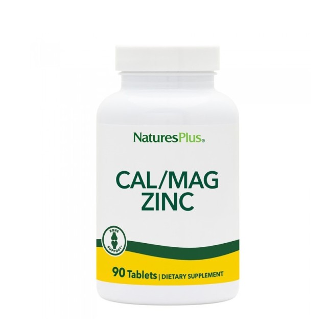 Natures Plus Cal/Mag/Zinc 1000/500/75mg 90 ταμπλέτες