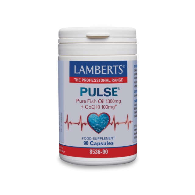 Lamberts Pulse Fish Oil & CoQ10 Συμπλήρωμα για την Σωστή Λειτουργία της Καρδιάς 90 κάψουλες