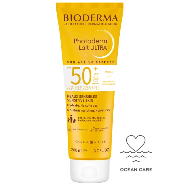 Bioderma Photoderm Lait ULTRA SPF50+ Πολύ Υψηλή Αντηλιακή Προστασία για όλη την Οικογένεια 200ml