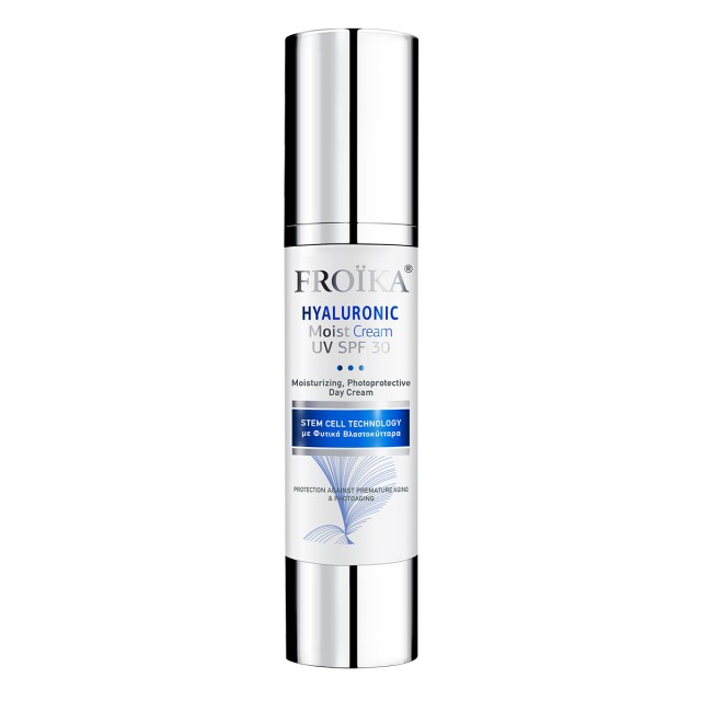 Froika Hyaluronic Moist Cream UV SPF30 50ml Κρέμα Ημέρας με Φωτοπροστασία με Φυτικά Βλαστοκύττταρα & Υαλουρονικό Οξύ