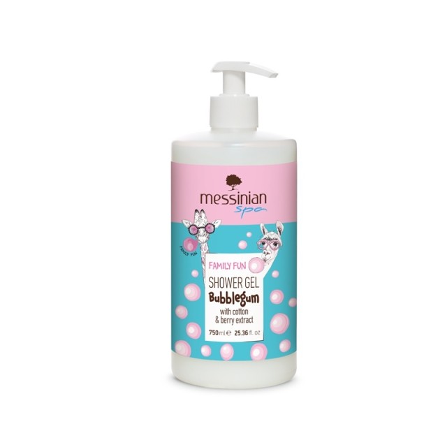 Messinian Spa Shower Gel Bubble Gum Τσιχλόφουσκα 750ml