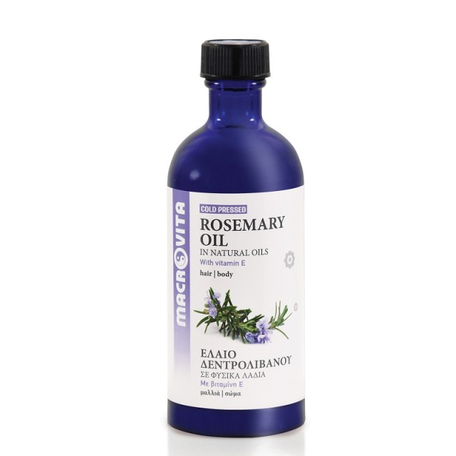 Macrovita Rosemary Oil Έλαιο Δεντρολίβανου σε Φυσικά Λάδια με Βιταμίνη Ε 100ml