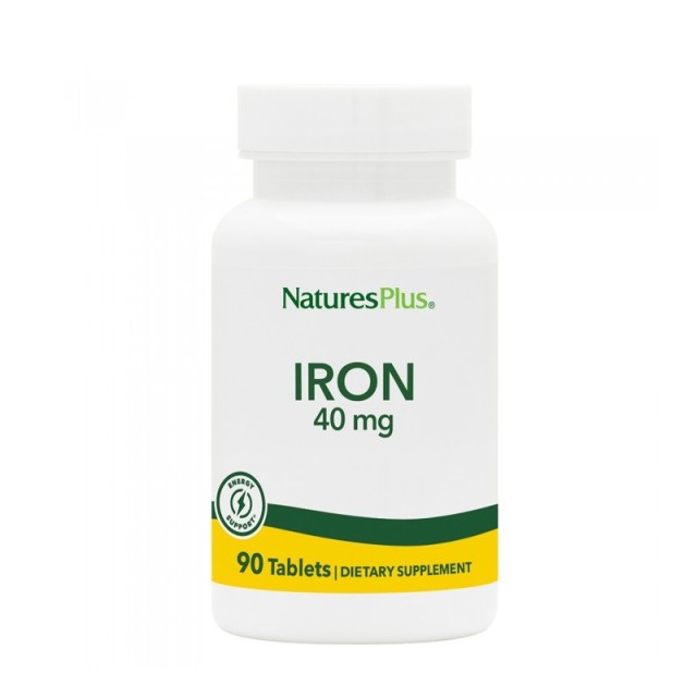 Natures Plus Iron 40mg 90 ταμπλέτες