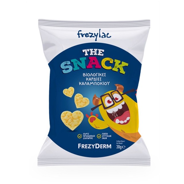 Frezyderm Frezylac The Snack Organic Corn Hearts Βιολογικές Καρδιές Καλαμποκιού 30gr