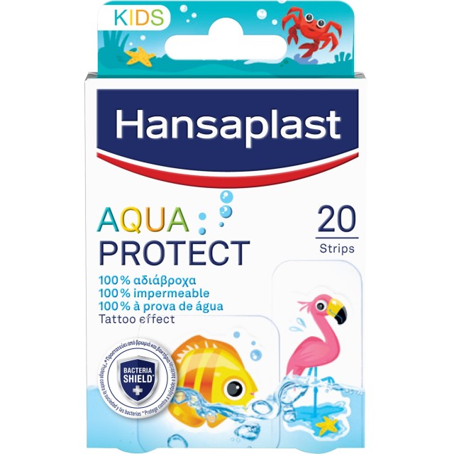 Hansaplast Aqua Protect Kids Αδιάβροχα Παιδικά Επιθέματα σε δύο  Μεγέθη 20 τεμ.