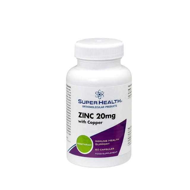 Super Health Zinc With Copper 20mg 60 κάψουλες