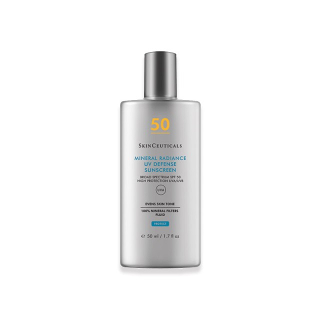 SkinCeuticals Mineral Radiance UV Defence SPF50 Aντηλιακή προστασία Προσώπου με 100% Φυσικά φίλτρα και Χρώμα για Λάμψη 50ml