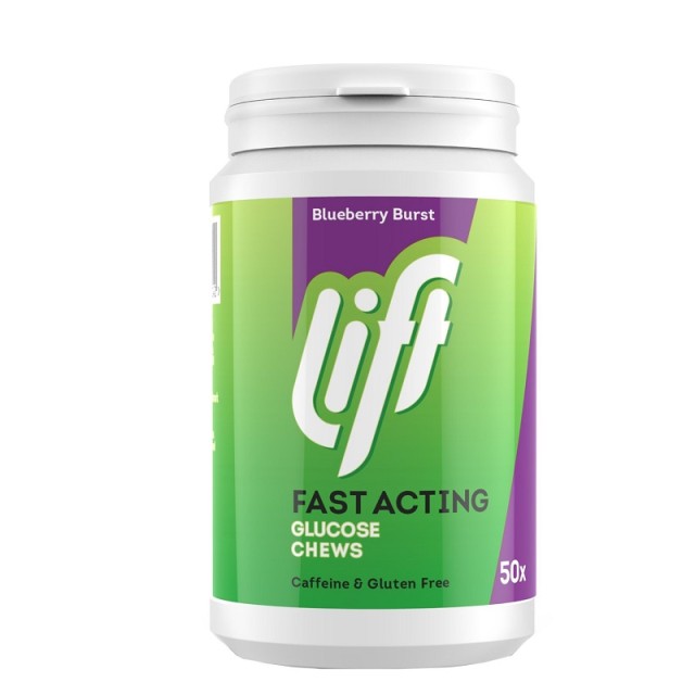 Gluco Lift Fast Acting Glucose Blueberry Burst 50 μασώμενα δισκία