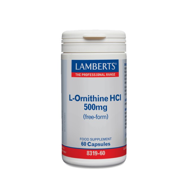 LAMBERTS L-ORNITHINE 500MG 60CAPS