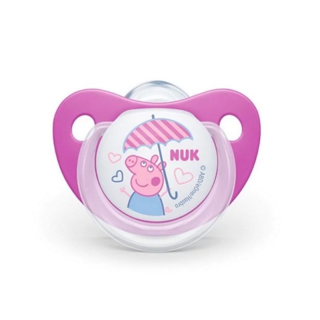 Nuk Πιπίλα Σιλικόνης 6-18m My First Peppa Pig Ροζ (10.736.725) 1 Τεμάχιο