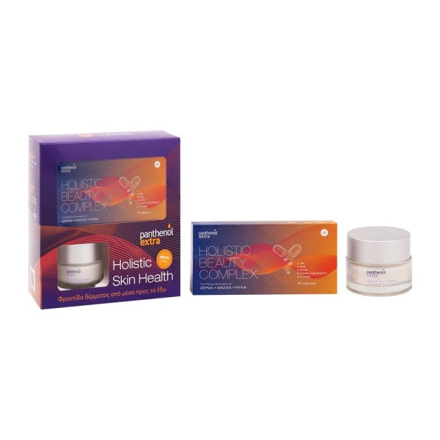 Panthenol Extra Holistic Skin Health Panthenol Extra Face & Eye Cream Αντιρυτιδική Κρέμα Προσώπου 50ml & Holistic Beauty Complex 30 κάψουλες