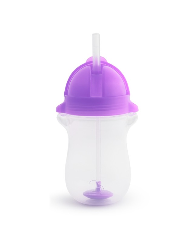 Munchkin Ποτήρι με καλαμάκι Tip & Sip Cup Tall Purple 296ml