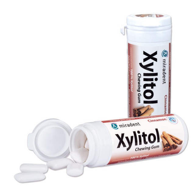 Euromed - Miradent Xylitol, Οδοντότσιχλα Κανέλας 30 gums