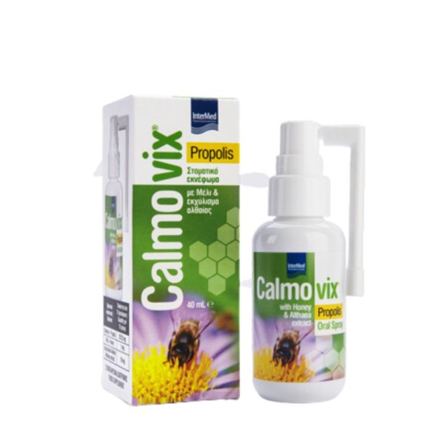 Intermed Calmovix Propolis Oral Spray για την Ανακούφιση του Ερεθισμένου Λαιμού 40ml