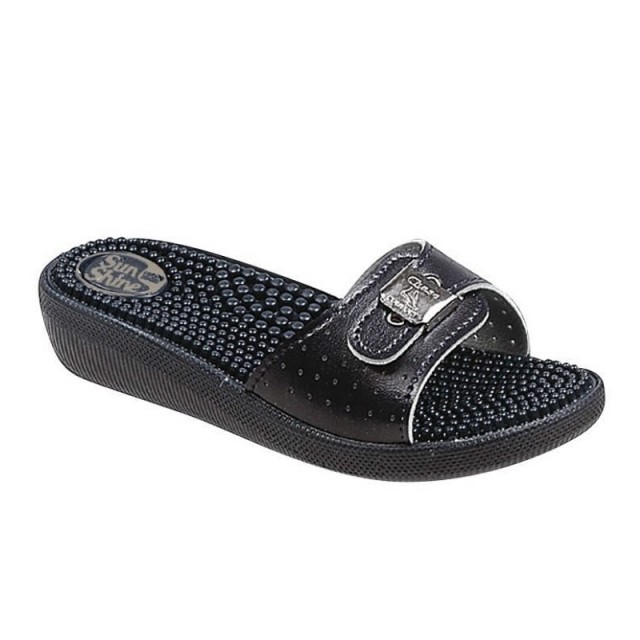 Sunshine anatomic womens flip flops Black N41(800M)