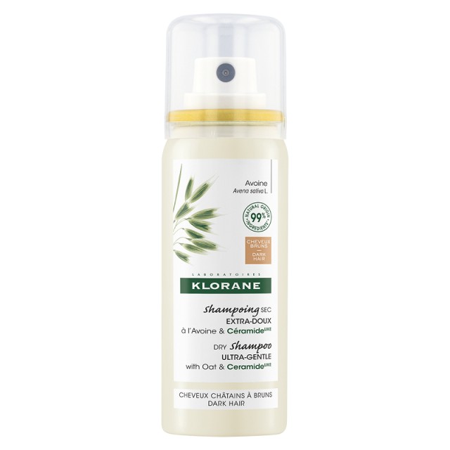 Klorane Dry Shampoo με Χρώμα Εξαιρετικά Ήπιο Ξηρό Σαμπουάν για Καστανά έως Σκούρα Μαλλιά 50ml