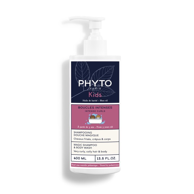 Phyto Kids Boucles Intenses Παιδικό Μαγικό Σαμπουάν & Αφρόλουτρο 400ml