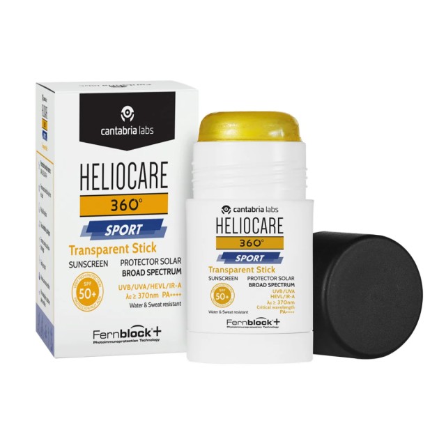 Heliocare 360º Sport Transparent Stick SPF50+ 25gr