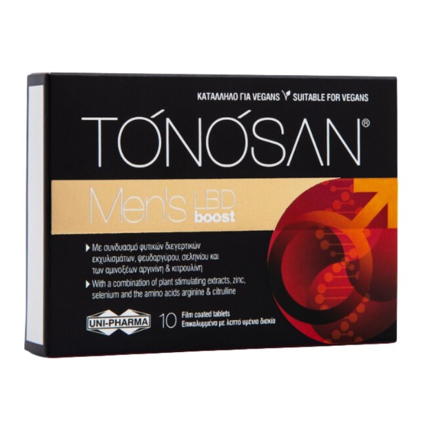 Uni-Pharma Tonosan Mens LBD Boost 10 δισκία