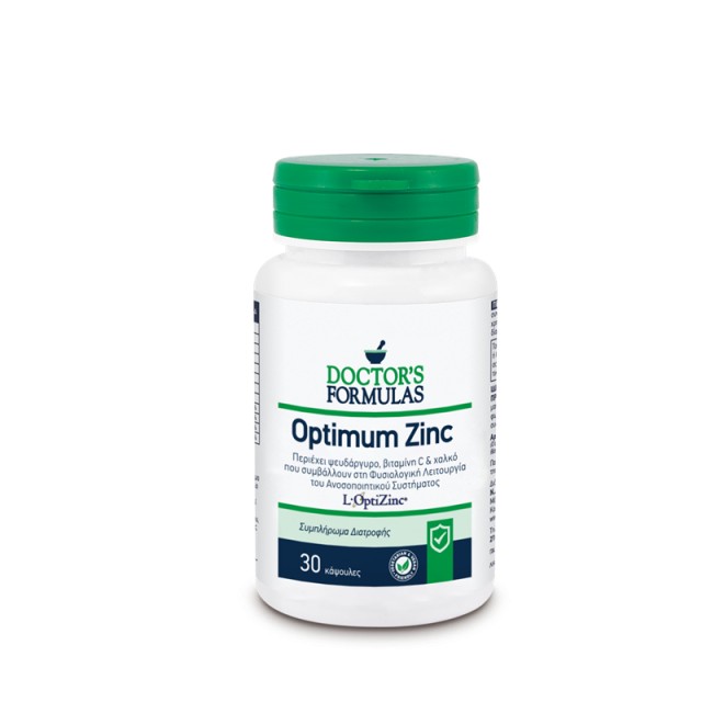 Doctors Formula Optimum Zinc Συμπλήρωμα Διατροφής Για Το Ανοσοποιητικό Σύστημα 30 Caps