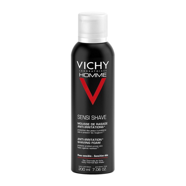 Vichy Homme Αφρός Ξυρίσματος κατά των ερεθισμών για Ευαίσθητη Επιδερμίδα 200ml