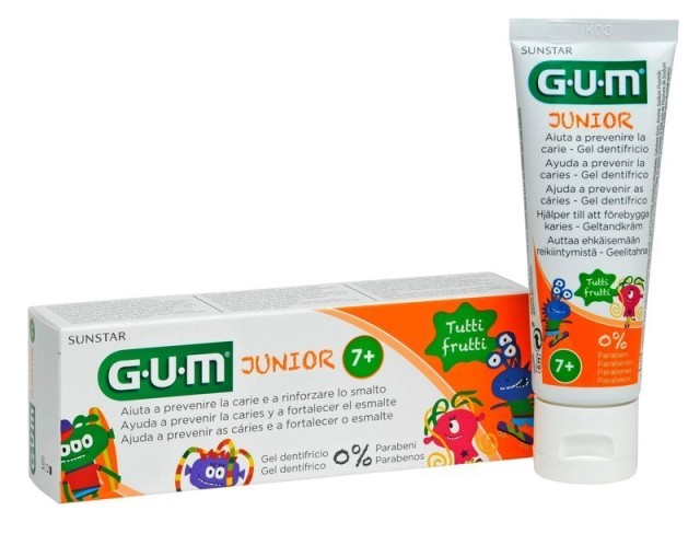 Gum Junior 7-12 Παιδική Οδοντόκρεμα Tutti Frutti 50ml (3004)