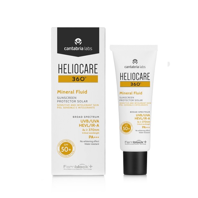 Heliocare 360 Mineral Fluid Αντηλιακή Κρέμα Προσώπου SPF50+ 50ml