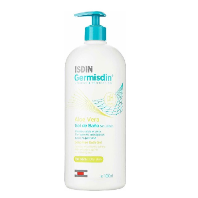 Isdin Germisdin Aloe Vera Bath Gel Τζέλ Καθαρισμού Σώματος χωρίς Σαπούνι με Aloe Vera, 1000ml