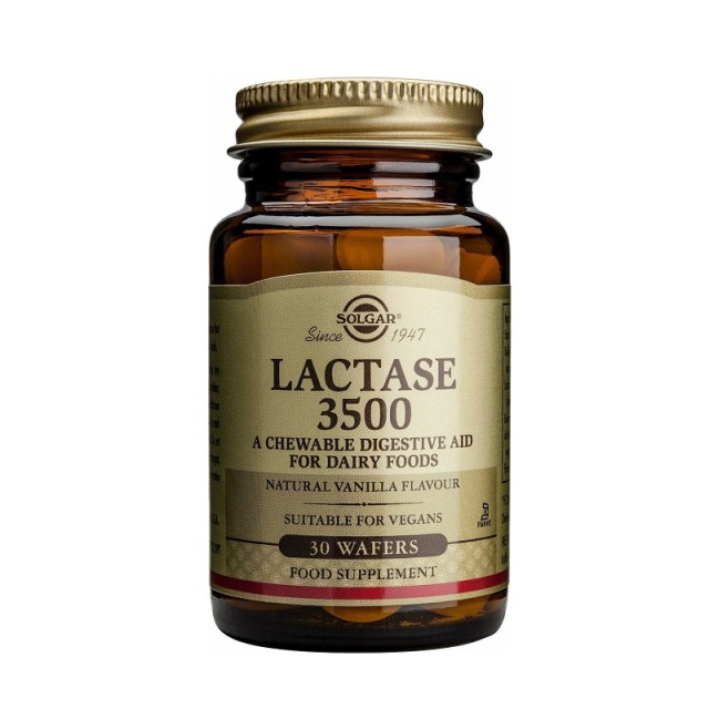 Solgar Lactase 3500 30 μασώμενες ταμπλέτες