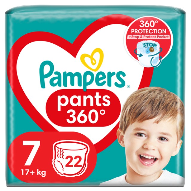 Pampers Πάνες Pants Jumbo Pack Νο7 (17+kg) 22τμχ