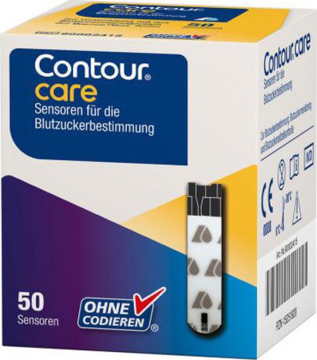 Contour Care 50 Ταινίες Μέτρησης Ζαχάρου