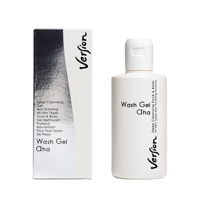 Version Wash Gel AHA Deep Cleansing Gel για τον Καθημερινό Καθαρισμό Προσώπου & Σώματος 200ml