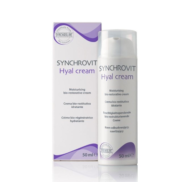 Synchroline Synchrovit Hyal Ενυδατική Κρέμα Προσώπου με Υαλουρονικό Οξύ 50ml