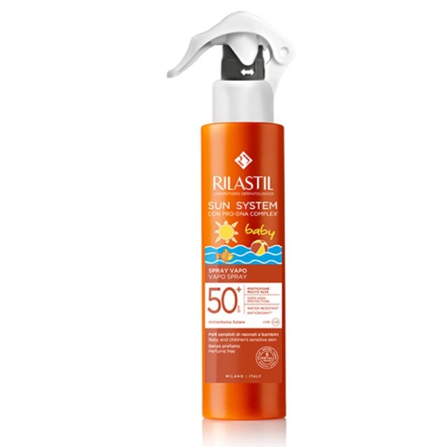 Rilastil Sun System Baby Vapo Spray SPF50+ Παιδικό Αντηλιακό Γαλάκτωμα Σώματος 200ml