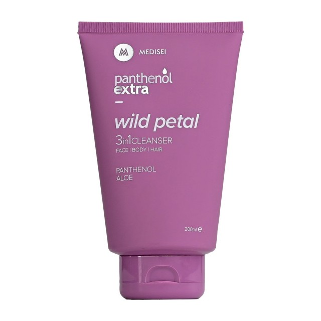 Panthenol Extra Wild Petal 3 in 1 Cleanser για Πρόσωπο, Σώμα & Μαλλιά 200ml