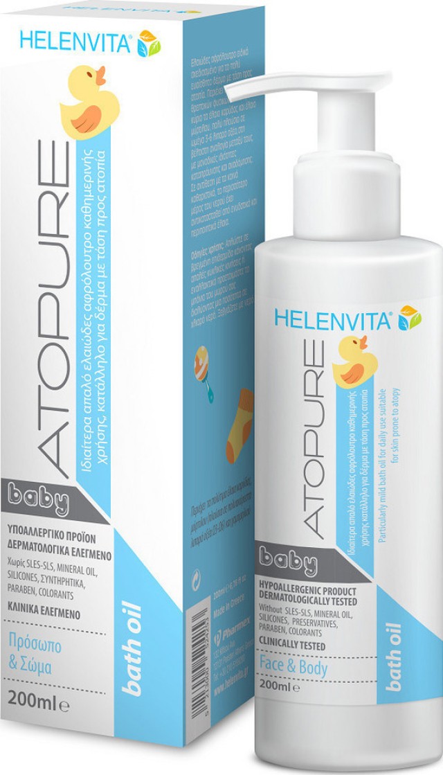 Helenvita Atopure Baby Bath Oil 200ml