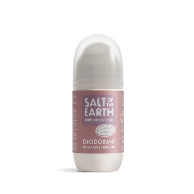 Salt of the Earth Vegan Αποσμητικό, Επαναγεμιζόμενο Roll-On Lavender & Vanilla 75ml