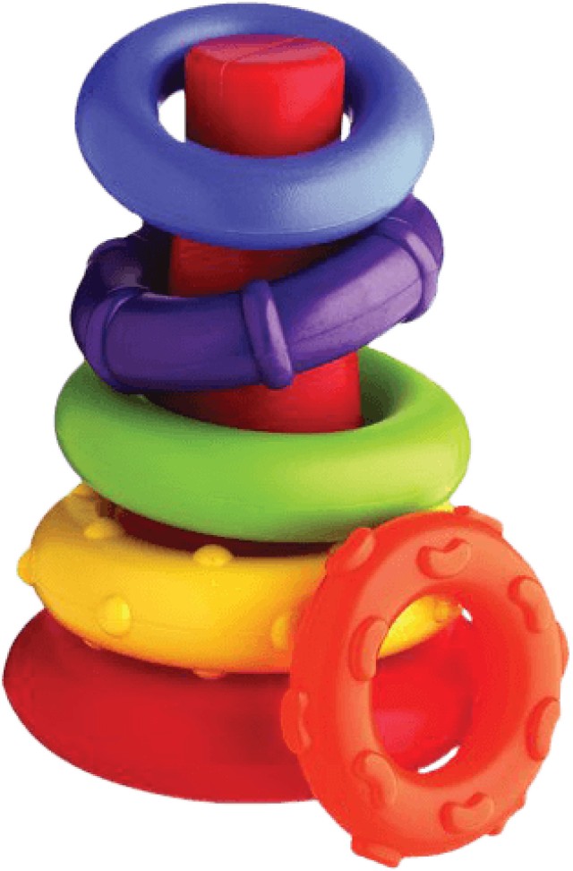 Playgro Rock and Stack Πύργος με 6 δακτύλους 9-36m 