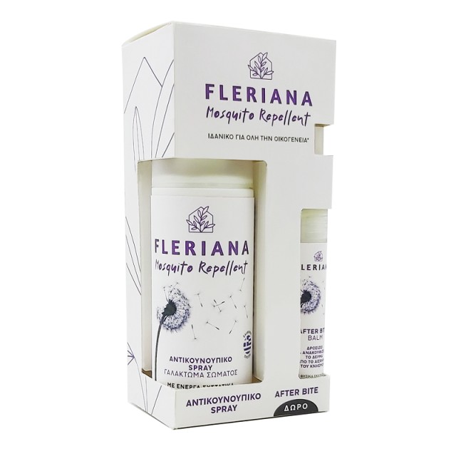 Power Health Fleriana Promo Mosquito Repellent Spray Αντικουνουπικό Γαλάκτωμα Σώματος 100ml & Δώρο Fleriana After Bite Balm 7ml