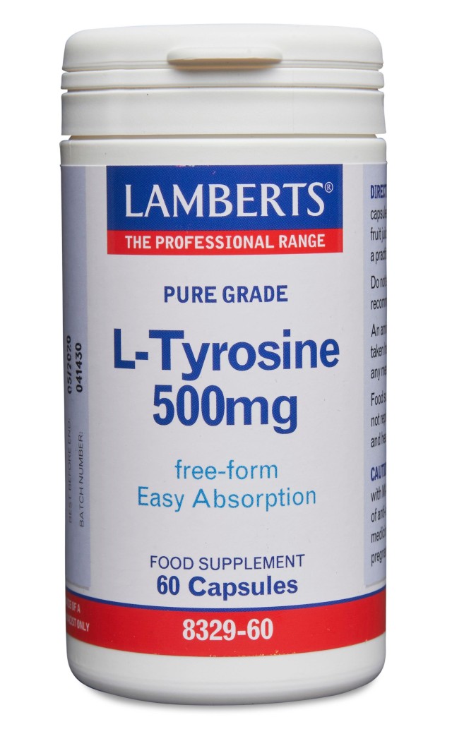 LAMBERTS L-TYROSINE 500MG 60CAPS