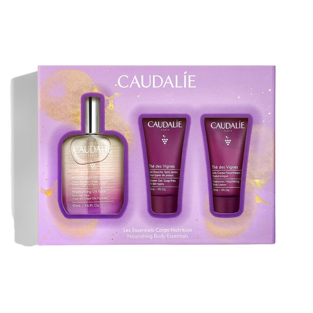 Caudalie Promo Pack Fig Moisturizing Oil Elixir 50ml + Αφρόλουτρο 30ml + Κρέμα Σώματος 30ml