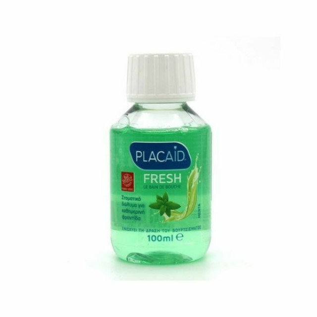 Plac Aid Fresh Στοματικό Διάλυμα Μέντα Travel Size 100ml