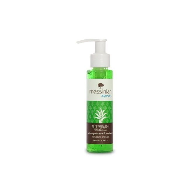 Messinian Spa Aloe Vera Gel Organic Aloe & Panthenol 100ml