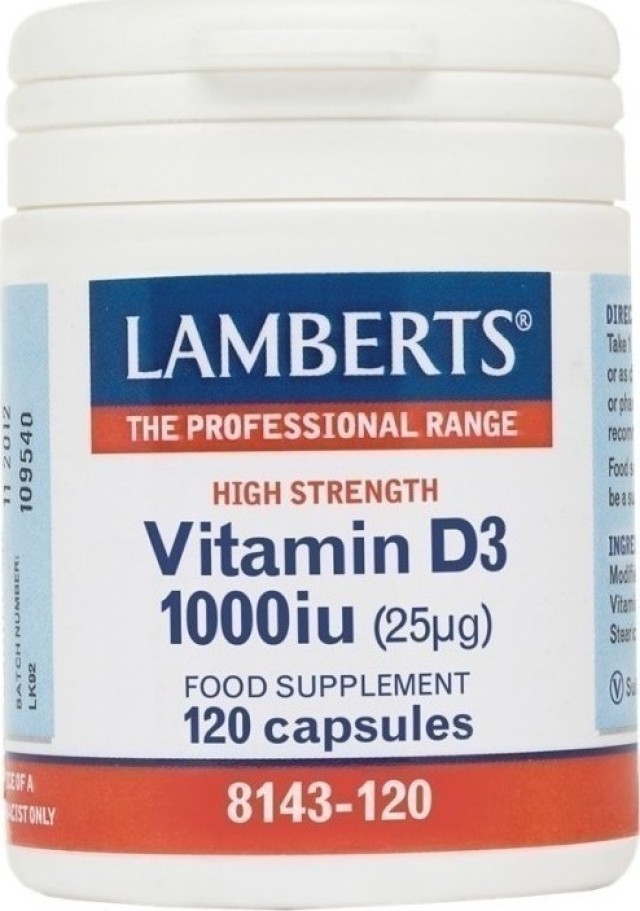 LAMBERTS VIT D3 1000 120TABS