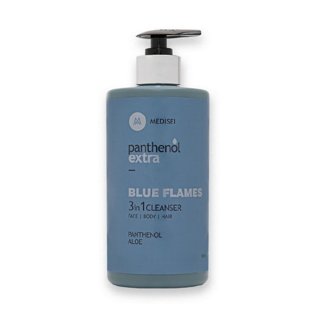 Panthenol Extra Blue Flames 3 Ιn 1 Cleanser Ανδρικό Σαμπουάν Αφρόλουτρο 500ml