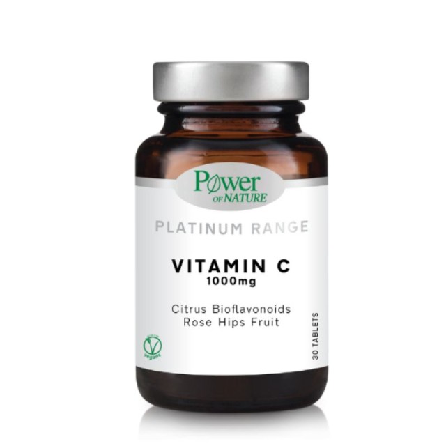 Power Of Nature Platinum Range Vitamin C 1000mg Βιταμίνη C 30 κάψουλες