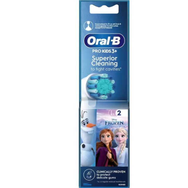 Oral-B Kids Frozen Ανταλλακτικές Κεφαλές Παιδικής Ηλεκτρικής Οδοντόβουρτσας , 2 τμχ