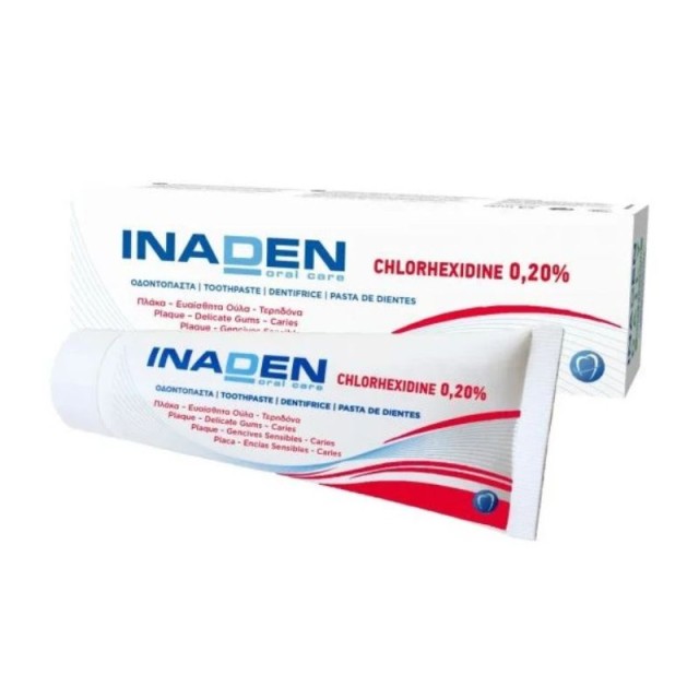 Inaden Chlorhexidine 0.20% Toothpaste Οδοντόκρεμα Χλωρεξιδίνης 75ml